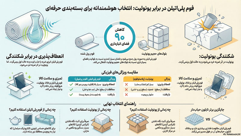 مقایسه فوم پلی اتیلن با یونولیت